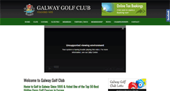 Desktop Screenshot of galwaygolf.com