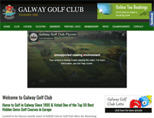 Tablet Screenshot of galwaygolf.com